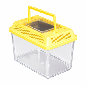 mini rectangular cage with yellow vented top
