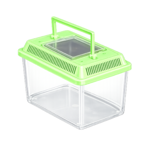 Rectangular terrarium small with green vented top