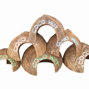 natural coco hut for hermit crab cage